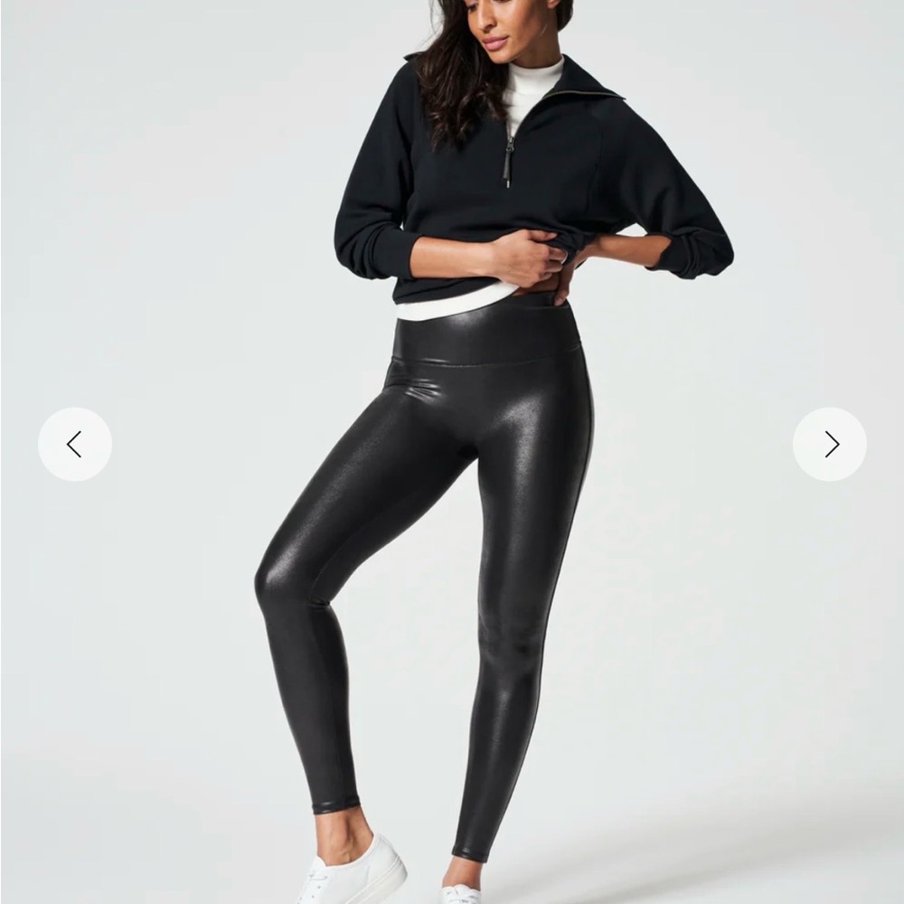 SPANX faux leather Leggings